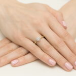Inel Aur 14K W482 Diamant Cultivat 0.50ct - Imagine 4