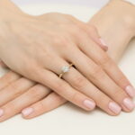 Inel Aur 14K W482 Diamant Cultivat 0.70ct - Imagine 4