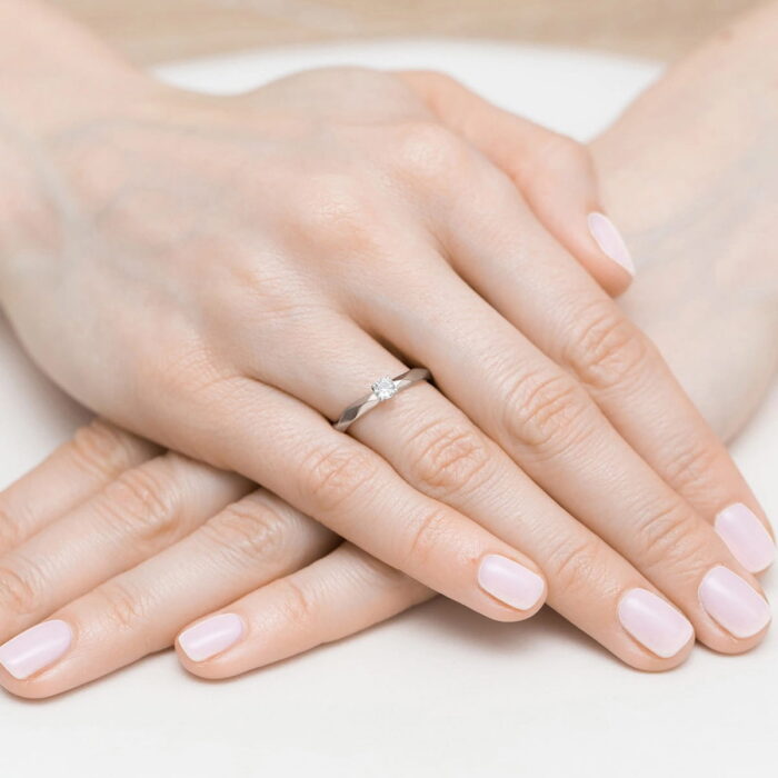 Inel Aur 14K W0484 Diamant 0.10ct - Imagine 12