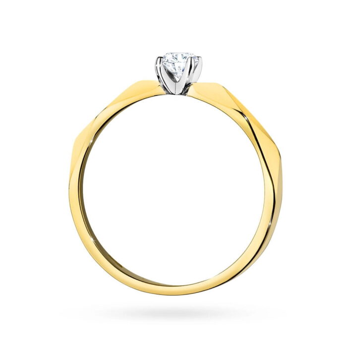 Inel Aur 14K W0484 Diamant 0.10ct - Imagine 3