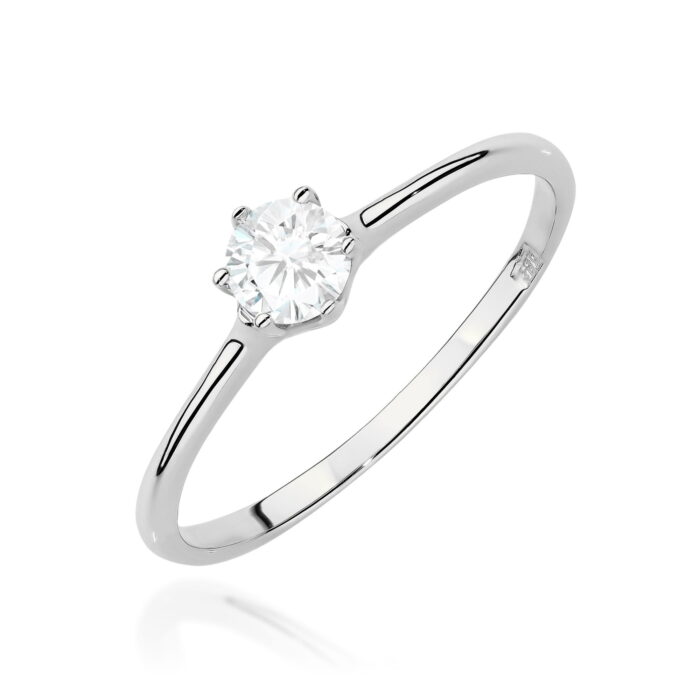 Inel Aur 14K cu Diamante de Laborator 0.26 ct - Imagine 8