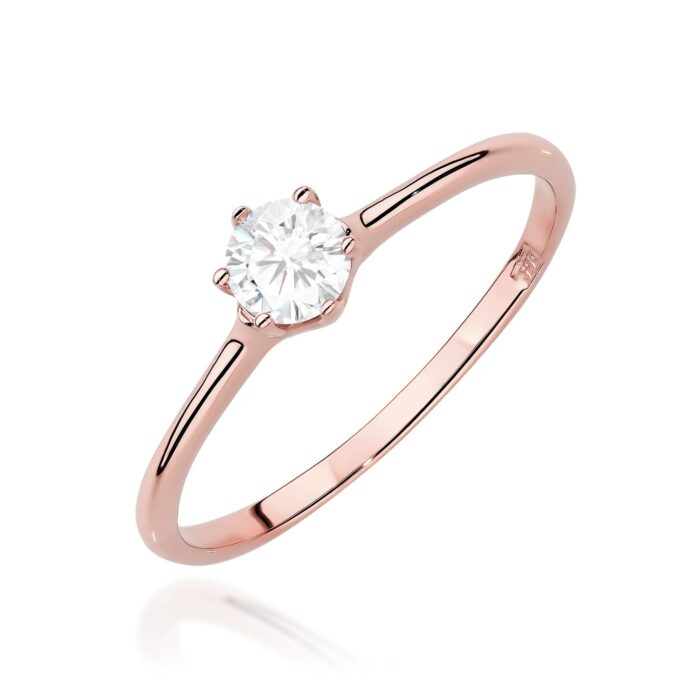 Inel Aur 14K cu Diamante de Laborator 0.26 ct - Imagine 5