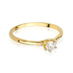Inel Aur 14K W0499 Diamant Crescut în Laborator 0.20ct - Imagine 2