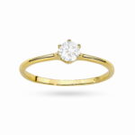 Inel Aur 14K cu Diamante de Laborator 0.26 ct - Imagine 4