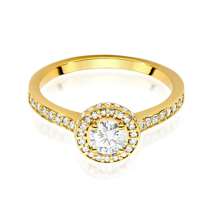 Inel Aur 14K cu Diamante de Laborator 0.87 ct - Imagine 2