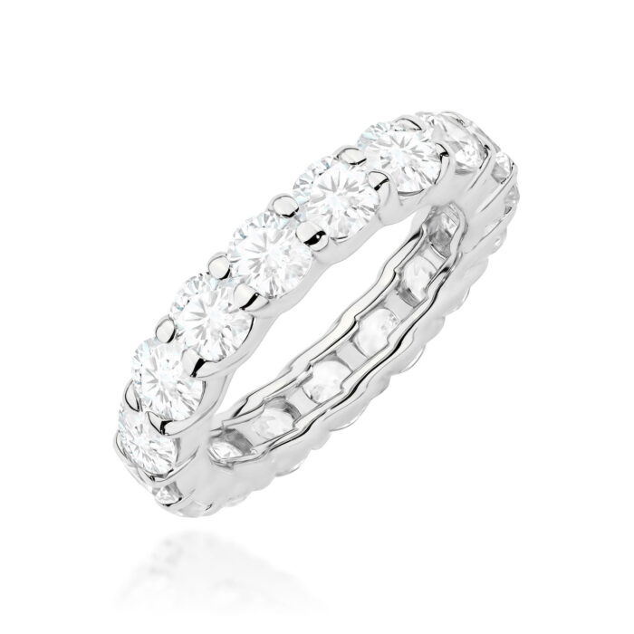 Inel Aur 14K cu Diamante de Laborator 3.20 ct - Imagine 8