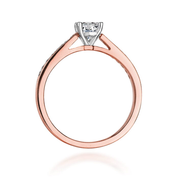 Inel Aur 14K cu Diamante 0.62 ct - Imagine 11