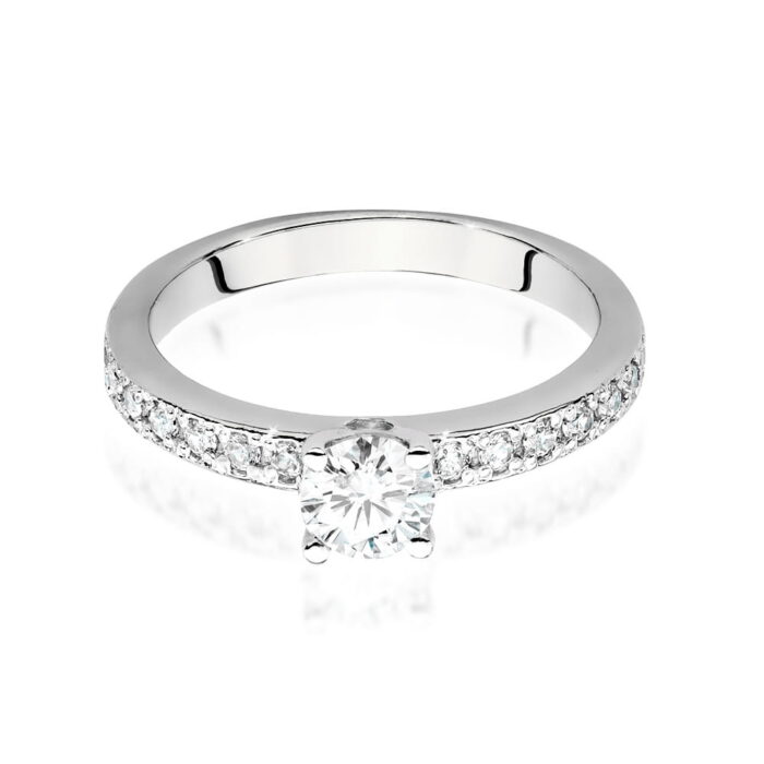 Inel Aur 14K cu Diamante de Laborator 0.60 ct - Imagine 5