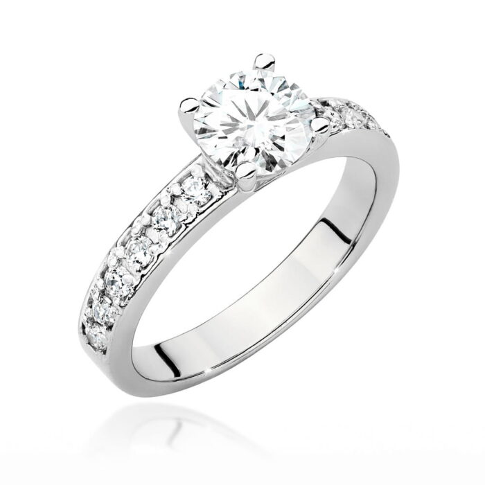 Inel Aur 14K cu Diamante de Laborator 1.24 ct - Imagine 4