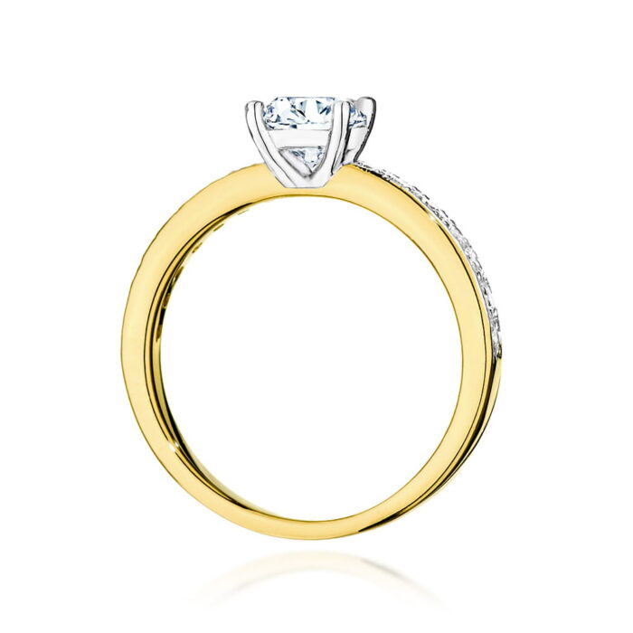Inel Aur 14K cu Diamante de Laborator 0.94 ct - Imagine 3