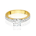 Inel Aur 14K cu Diamante de Laborator 1.24 ct - Imagine 2