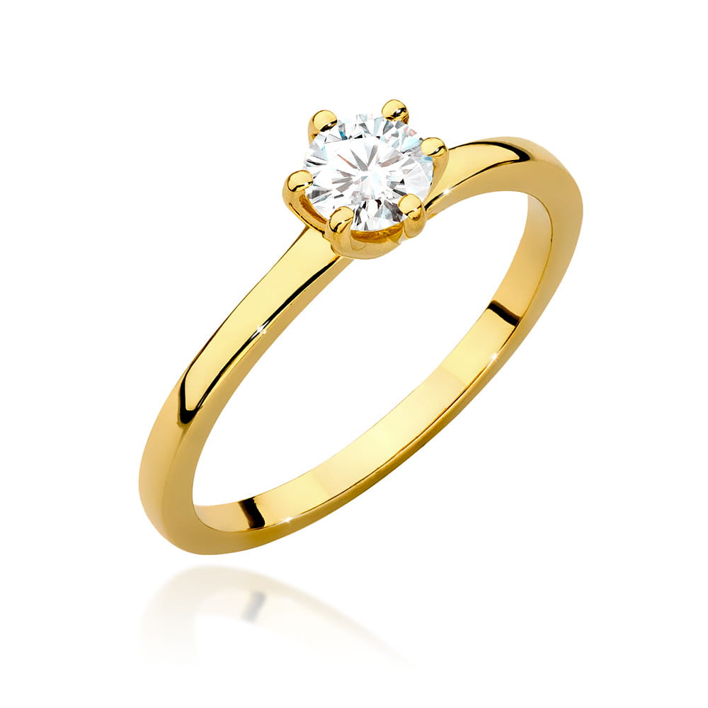 W0535.Z3.LDW_.02_1.jpg Inel Aur 14K cu Diamante de Laborator 0.40 ct - Imagine 1
