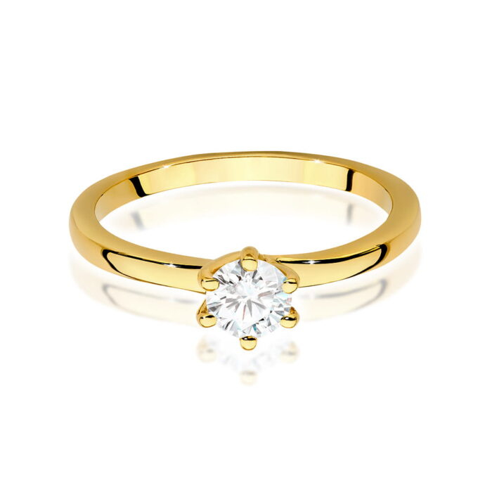Inel Aur 14K cu Diamante de Laborator 0.40 ct - Imagine 2