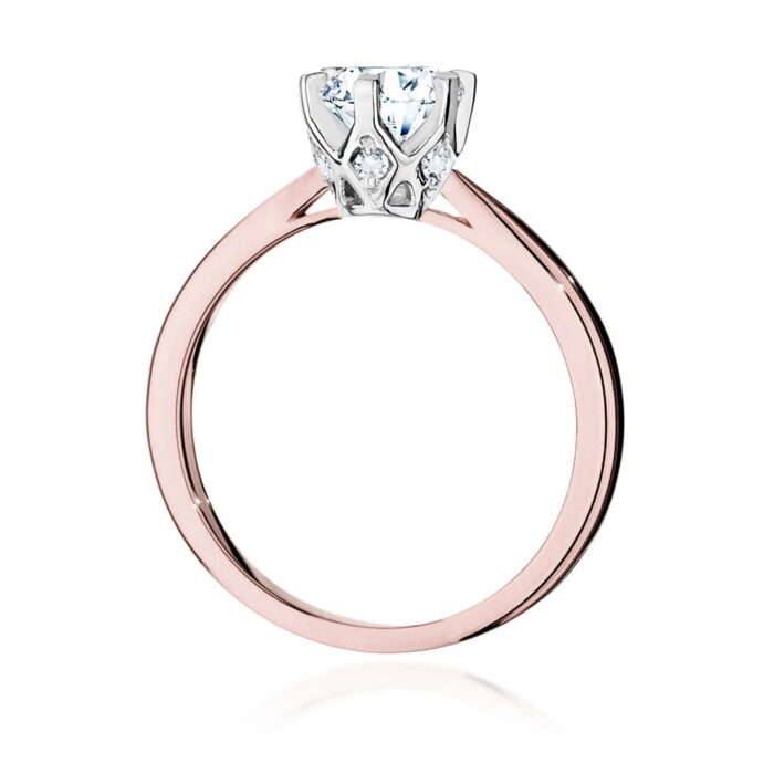 Inel Aur 14K cu Diamante de Laborator 1.06 ct - Imagine 9