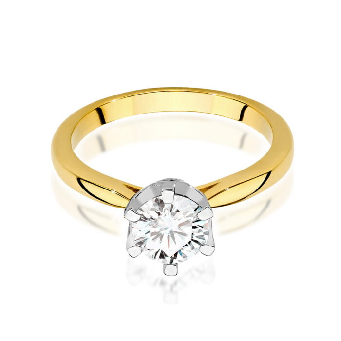 Inel Aur 14K cu Diamante de Laborator 1.06 ct - Imagine 2