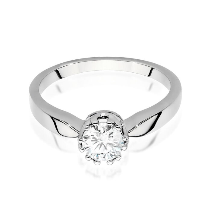 Inel Aur 14k cu Diamant 0.74 ct - Imagine 8