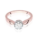 Inel Aur 14k cu Diamant 0.74 ct - Imagine 5