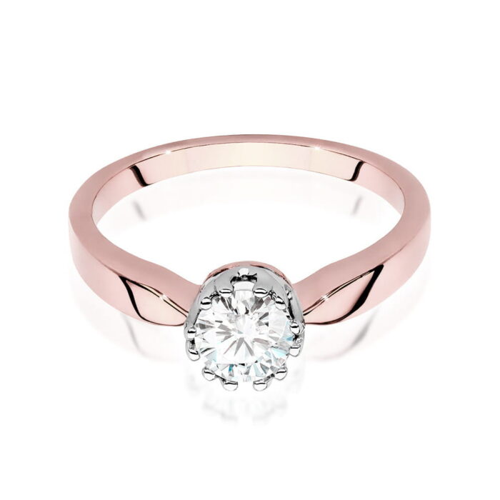 Inel Aur 14k cu Diamant 0.74 ct - Imagine 5