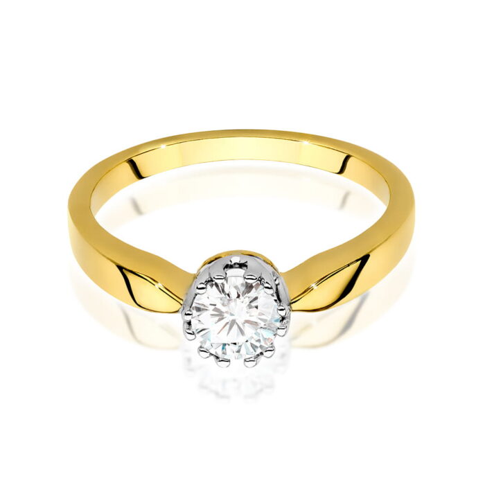 Inel Aur 14K cu Diamante de Laborator 0.40 ct - Imagine 2