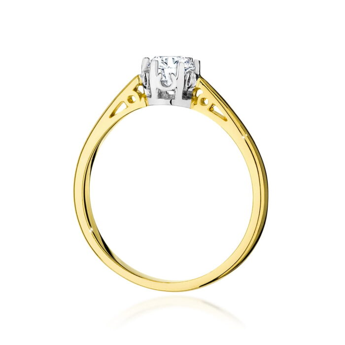 Inel Aur 14K cu Diamante de Laborator 0.40 ct - Imagine 3