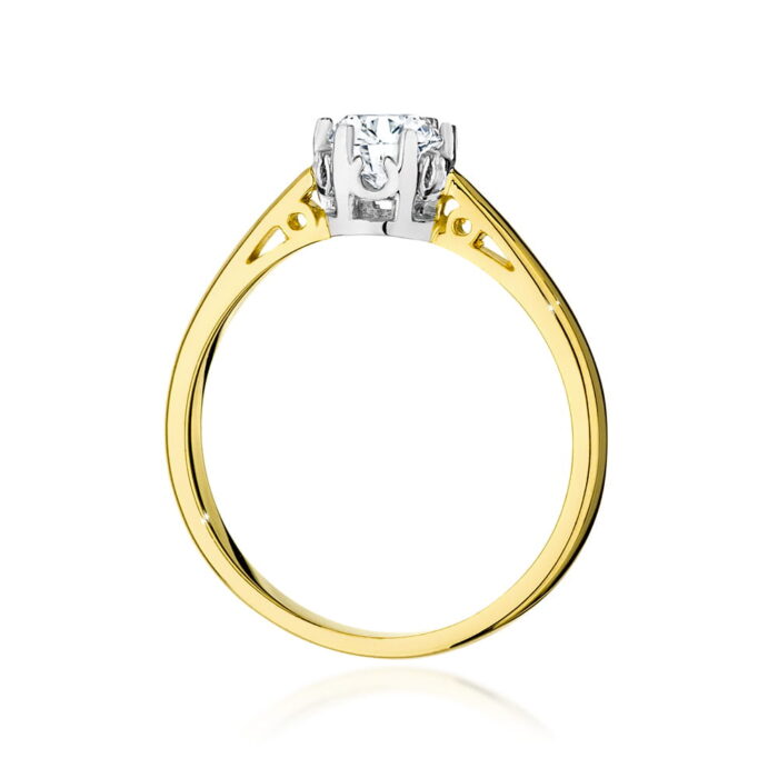 Inel Aur 14K cu Diamante de Laborator 0.50 ct - Imagine 3