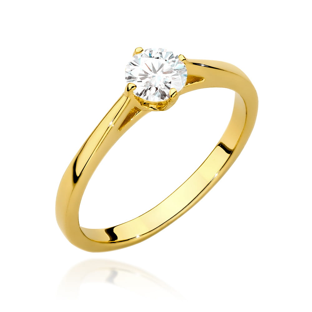 W0543.Z3.LDW_.01_1.jpg Inel Aur 14K cu Diamante de Laborator 0.40 ct - Imagine 1