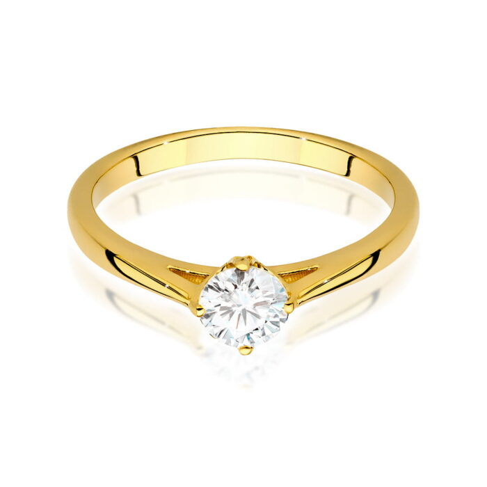 Inel Aur 14K cu Diamante de Laborator 0.40 ct - Imagine 2