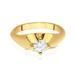 Inel Aur 14K cu Diamante de Laborator 0.50 ct - Imagine 3