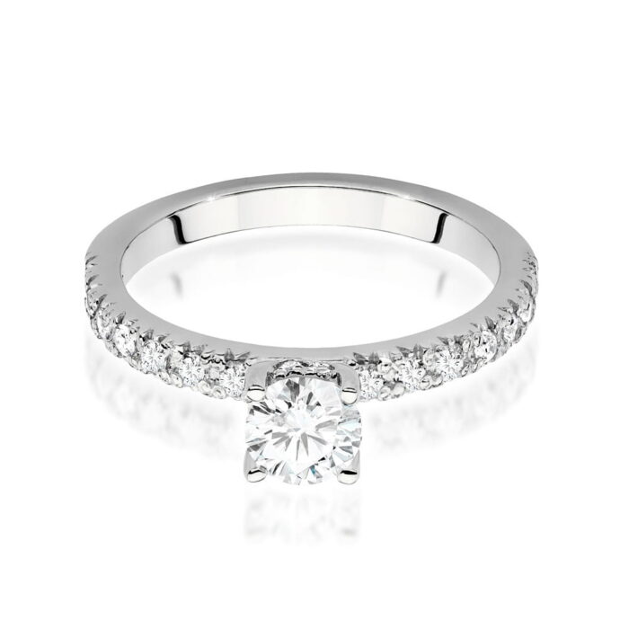 Inel Aur 14K cu Diamante de Laborator 0.74 ct - Imagine 5