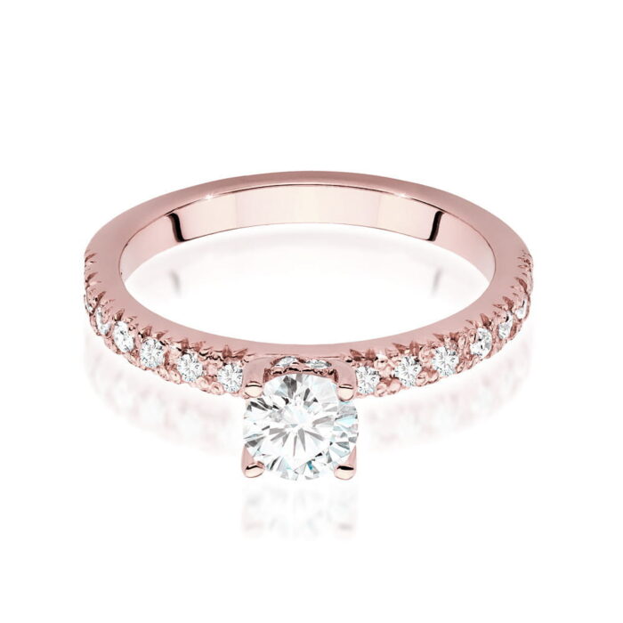 Inel Aur 14K cu Diamante de Laborator 0.74 ct - Imagine 8