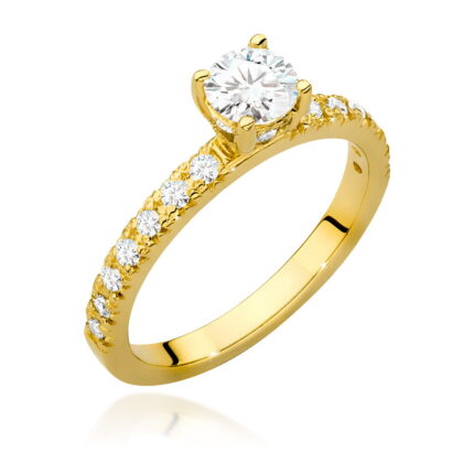 Inel Aur 14K cu Diamante de Laborator 0.74 ct