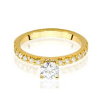 Inel Aur 14K cu Diamante de Laborator 0.74 ct - Imagine 2