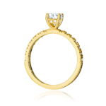 Inel Aur 14K cu Diamante de Laborator 0.74 ct - Imagine 3