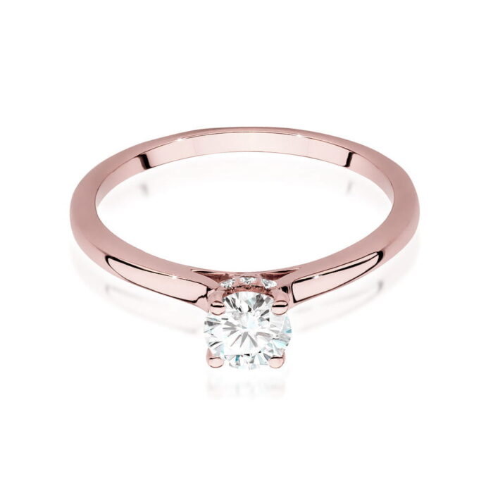 Inel Aur 14K cu Diamante de Laborator 0.46 ct - Imagine 8