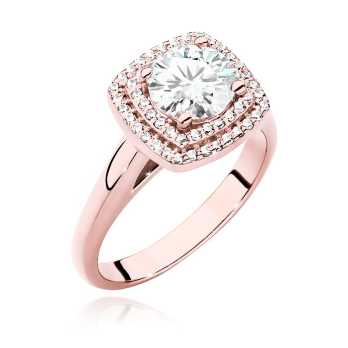Inel Aur 14K cu Diamante de Laborator 1.28 ct - Imagine 7