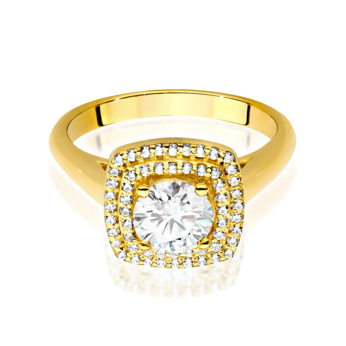 Inel Aur 14K cu Diamante de Laborator 0.98 ct - Imagine 2
