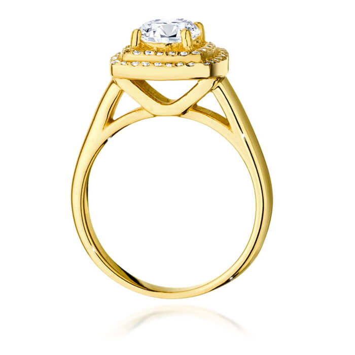 Inel Aur 14K cu Diamante de Laborator 0.98 ct - Imagine 3