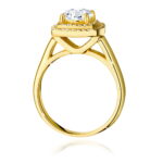 Inel Aur 14K cu Diamante de Laborator 1.28 ct - Imagine 3
