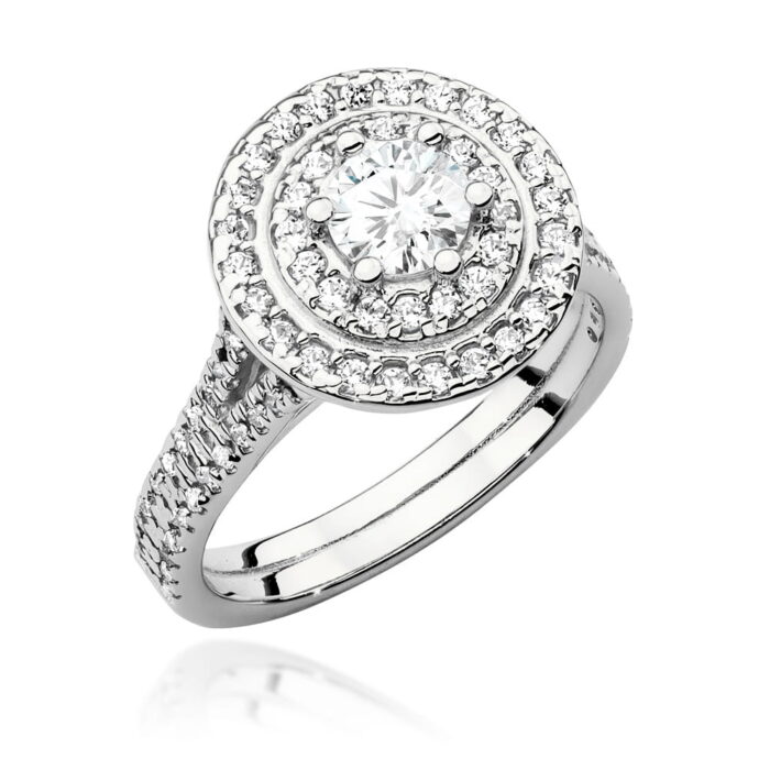 Inel Aur 14K cu Diamante de Laborator 1.11 ct - Imagine 5