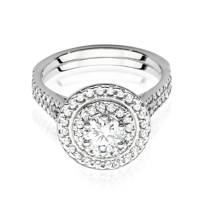 Inel Aur 14K cu Diamante de Laborator 1.11 ct - Imagine 6