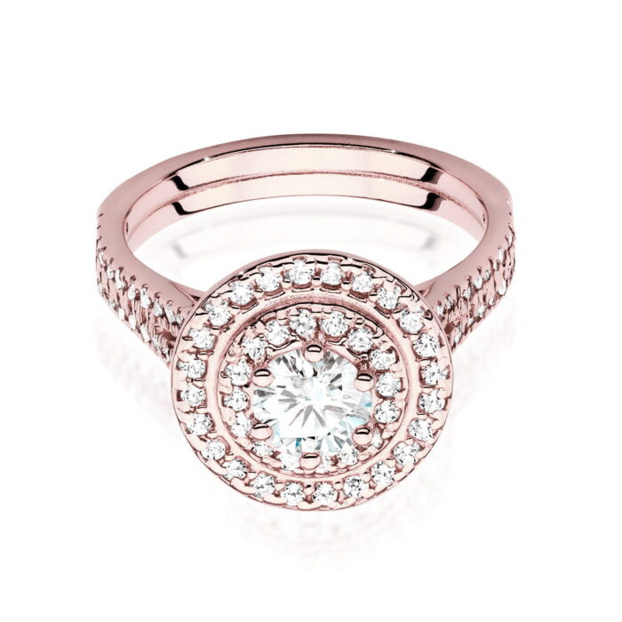 Inel Aur 14K cu Diamante de Laborator 1.11 ct - Imagine 9