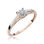 Inel Aur 14K cu Diamant 0.04 ct - Imagine 8