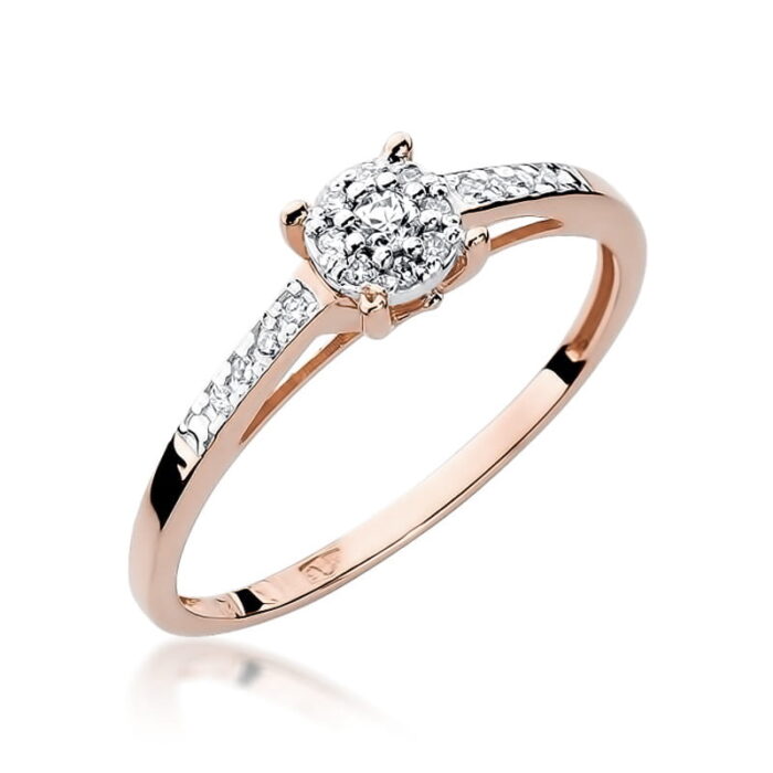 Inel Aur 14K cu Diamant 0.04 ct - Imagine 8