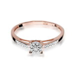 Inel Aur 14K cu Diamant 0.04 ct - Imagine 9