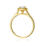 Inel Aur 14k cu Diamante de Laborator 0.52 ct - Imagine 3