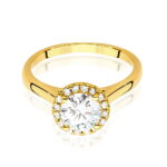 Inel Aur 14k cu Diamante de Laborator 1.13 ct - Imagine 2