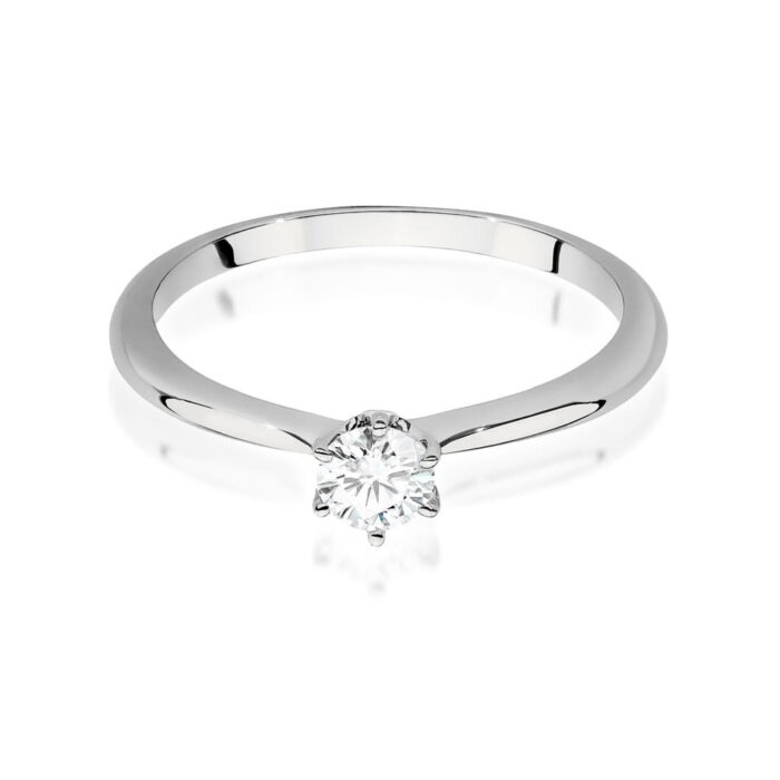 Inel Aur 14K W553 Diamant Cultivat 0.40ct - Imagine 8
