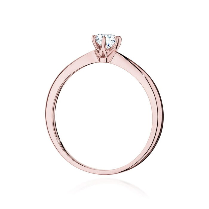 Inel Aur 14K W553 Diamant Cultivat 0.40ct - Imagine 6