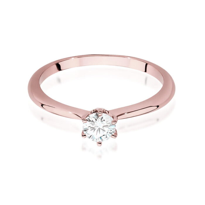 Inel Aur 14K W553 Diamant Cultivat 0.50ct - Imagine 5