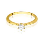 Inel Aur 14K W553 Diamant Cultivat 0.40ct - Imagine 2